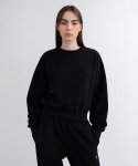인사일런스 우먼(INSILENCE WOMEN) 스웨트 셔츠 BLACK