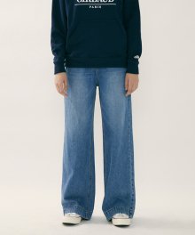 MARITHE W FULL LENGTH DENIM PANTS stone blue