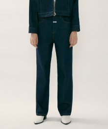 MARITHE STRAIGHT DENIM PANTS dark navy