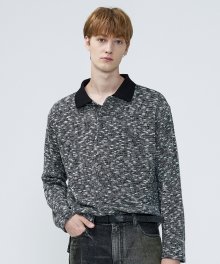 Collar Pullover Knit - BLACK