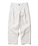 유니폼브릿지(UNIFORM BRIDGE) two tuck chino pants white