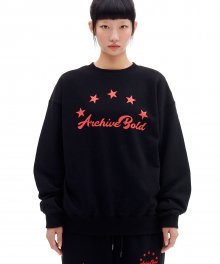 STARS SWEAT SHIRTS (BLACK)