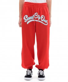 SCOUT CITY OUT SWEAT PANTS (DEEP RED)