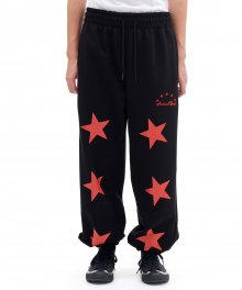 STARS SWEAT PANTS (BLACK)