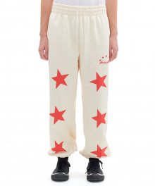 STARS SWEAT PANTS (CREAM)