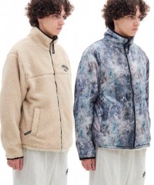 REVERSIBLE BOA FLEECE JACKET (BEIGE)