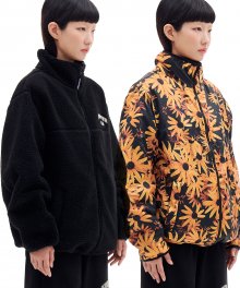 REVERSIBLE BOA FLEECE JACKET (BLACK)