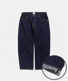 Cliff Relaxed Selvage Denim Pants DK Indigo