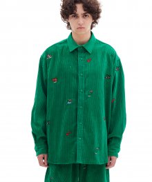 AB X SSUN OVERSIZED PATTERN SHIRTS (GREEN)