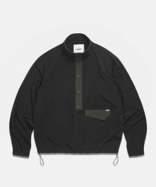 Pullover Snap Jacket Black