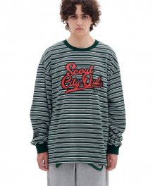 SCOUT CITY STRIPE LONG SLEEVE (DARK GREEN)