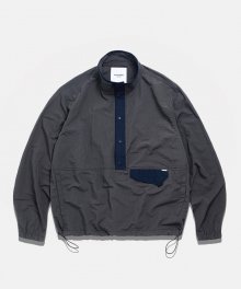 Pullover Snap Jacket Dark Grey