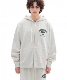 ARCH LOGO HOOD ZIP-UP (OATMEAL)