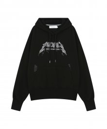 STORM GRAPHIC BLACK HOODIE