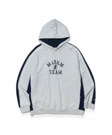 Side-colored Hoodie Gray
