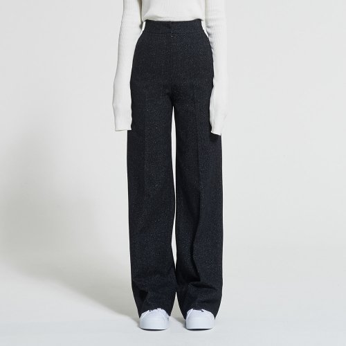 워브먼트(WOVEMENT) High-Rise Wool Pants Navy WBAFPA004NV - 사이즈 & 후기 | 무신사