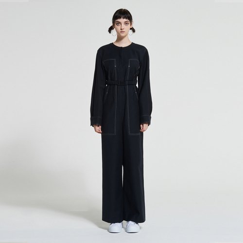 Хлопковый комбинезон High Rise Navy