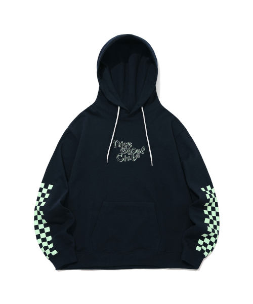 CHECK BOARD HOODIE_NAVY(NG2BFUM404A)
