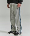 Two Way Side Zipper Nylon Pants - Light Grey
