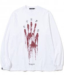 Bloody Hand Long Sleeve - White