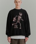 Skeleton Emergency Exit Crewneck - Black