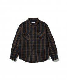 Flannel Shirt Standard Fit Brown