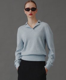 Daisy Volume Puff Long Sleeve_Light Blue