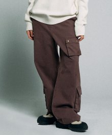 Mid-rise Cargo Pants Brown