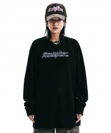 Glitter Cyberpunk  L/S Tee Black