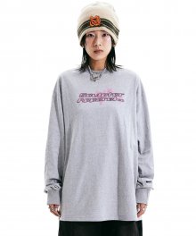 Glitter Cyberpunk  L/S Tee Melange Gray