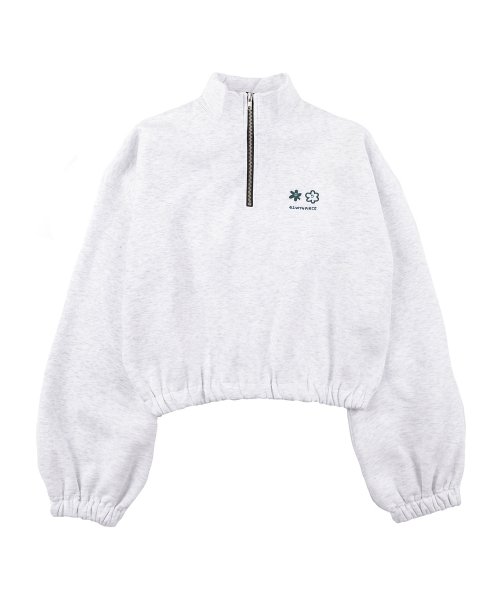 SWEAT ANORAK CREW (белый MELANGE)