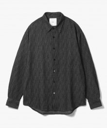 Jacquard Pattern Shirts [Charcoal]