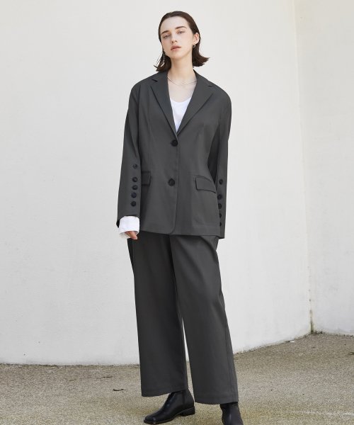 Wide объёмные брюки Dark Gray