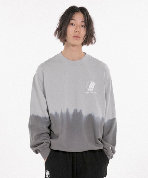 Small Symbol Tiedye Sweatshirts Gray