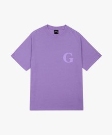 WHO KNOWS G LOGO TEE - LIGHT PURPLE