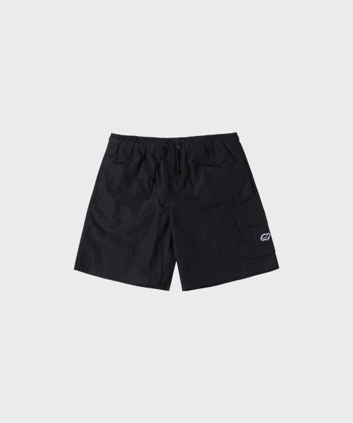 pnv013 нейлоновые шорты с черепаховым логотипом Black