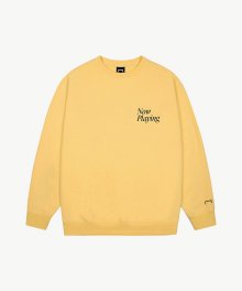 KOMPAKT GOAL LETTERING SWEAT - YELLOW