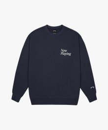 KOMPAKT GOAL LETTERING SWEAT - NAVY