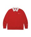 [US] 로고 캥거루포켓 럭비셔츠 (NORMAL RED) CKTS1F900R2
