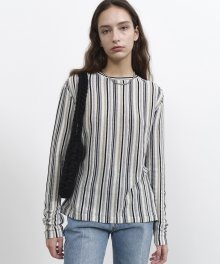 R VERTICAL STRIPE T-SHIRT