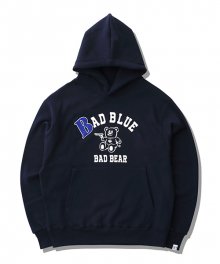 B Patch College Hoodie Navy