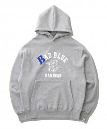 B Patch College Hoodie Gray