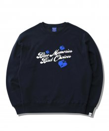 Memories Puff Sweatshirt Navy