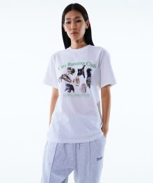 CATS RUNNING CLUB SHORT SLEEVE TEE KA [WHITE]