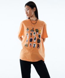 PLANT POT SHORT SLEEVE TEE KA [APRICOT]