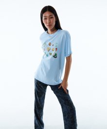 INNER STONE SHORT SLEEVE TEE KA [SKY BLUE]