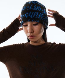 JACQUARD BEANIE KA [BROWN]