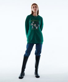 CATS RUNNING CLUB SWEATSHIRT KA [DARK GREEN]