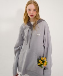 Neutral Oversized Hoodie Sweater(CLOUD GRAY)