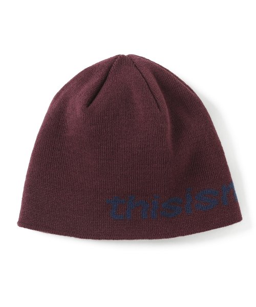 (FW21) SP-Logo No Cuff Beanie Burgundy